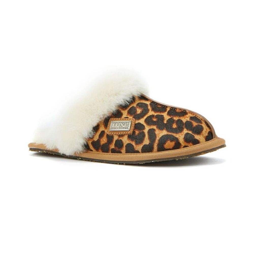 Australia Luxe Collective Closed Mule Leather Slipper, Brown
